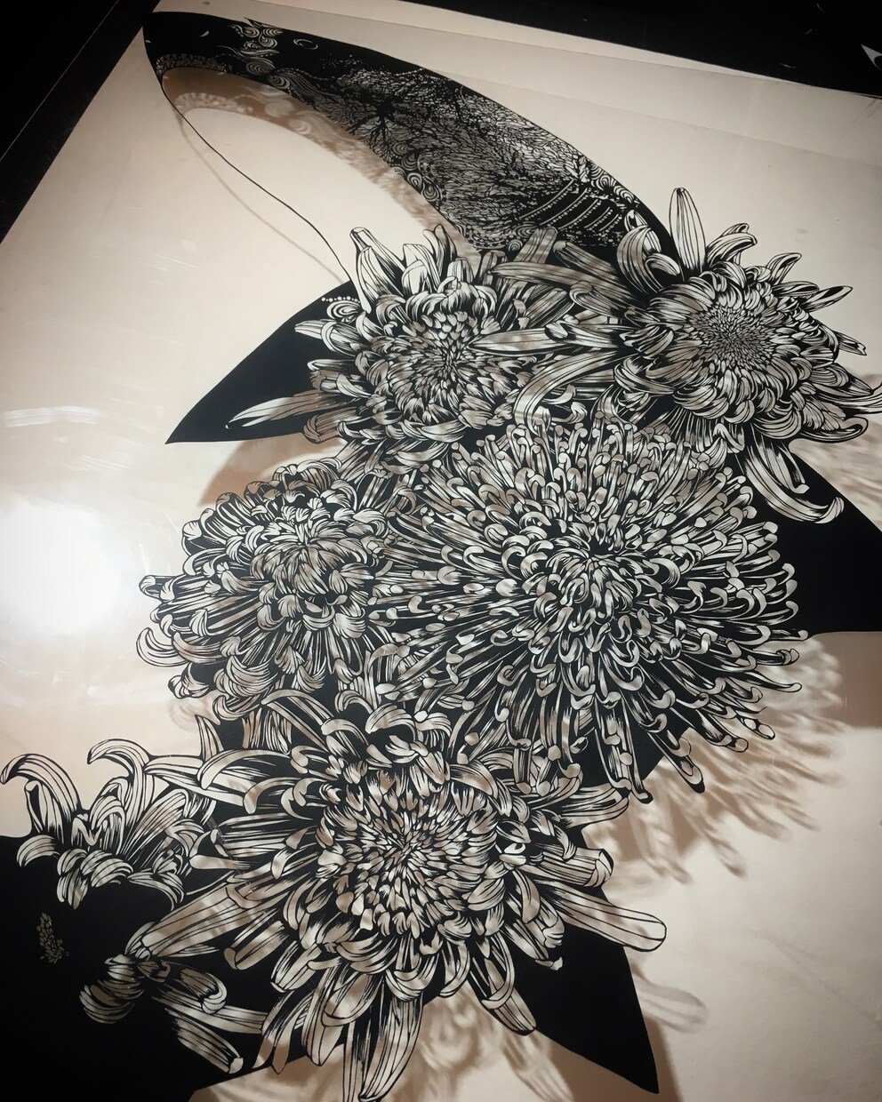 切り絵をオリジナルで制作致します 繊細なラインが魅力の切り絵は、光と影のアートです。 イメージ2
