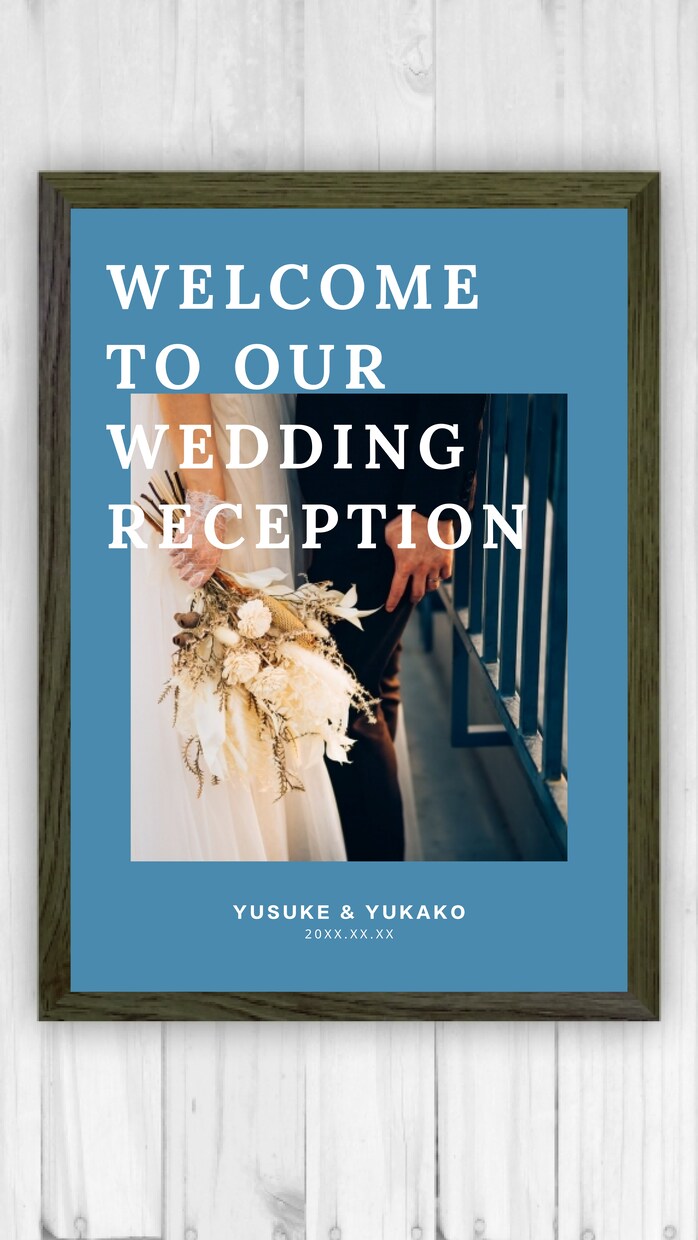 レトロなウェルカムボードを1週間で作ります 急ぎで結婚式のウェルカムボードが必要な方へ イメージ1