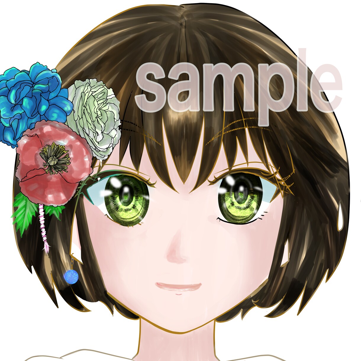 お目目キラキラミニキャラ、似顔絵、表情違い描きます ＳDキャラ、ディフォルメ、全身、ちびキャラ、表情差分 イメージ8