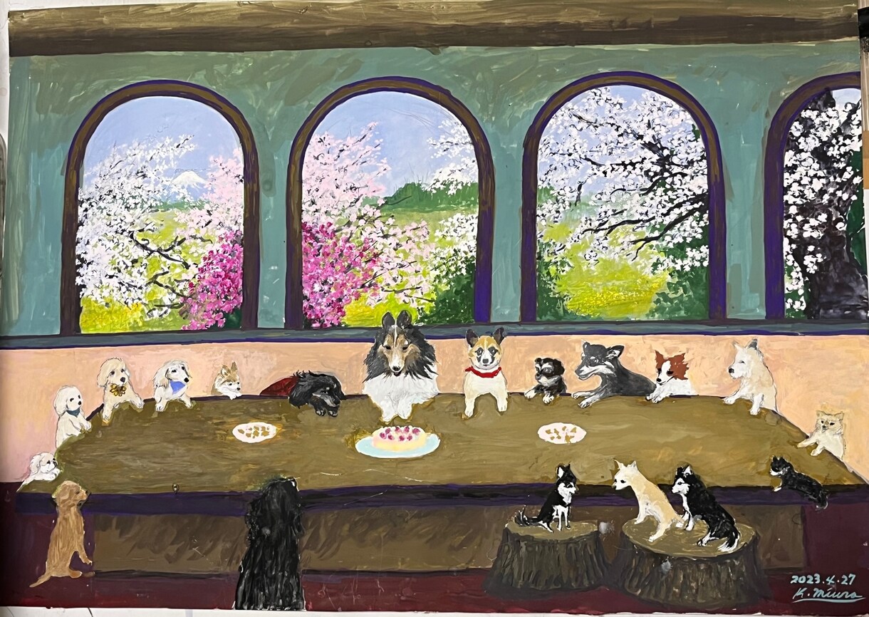 お部屋にちょっと絵を飾りたい方にお売り致します 中学生時代から50年以上絵を描いてます イメージ9