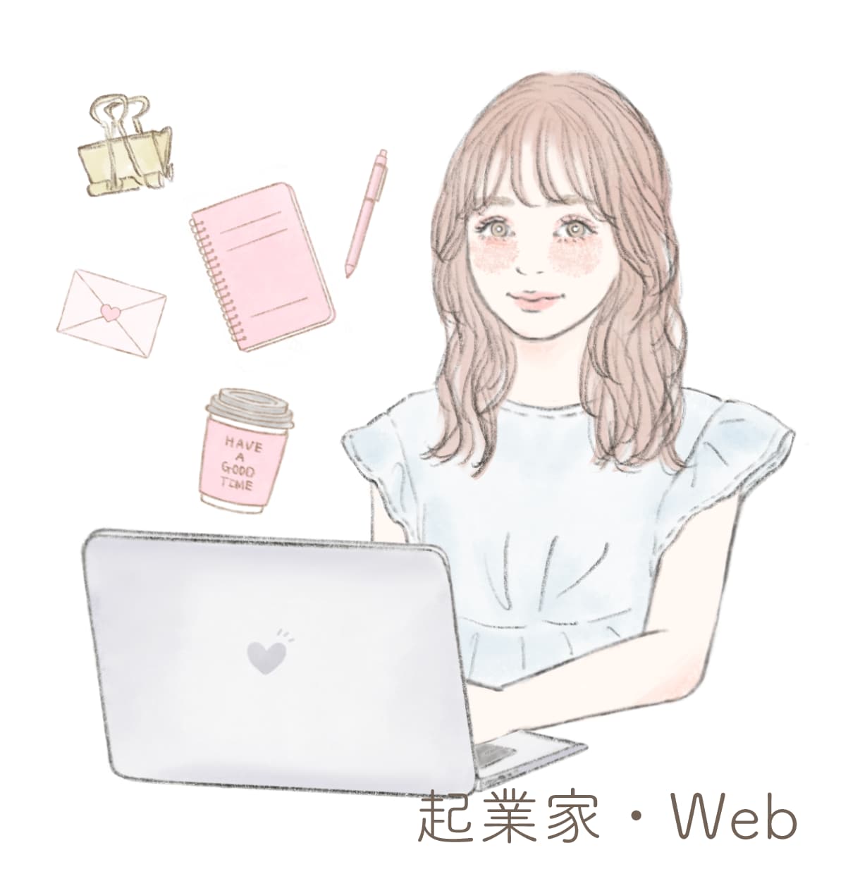 SNS・Web向け女性オリジナルイラスト描きます 挿絵・冊子・SNSなど幅広く対応します イメージ8