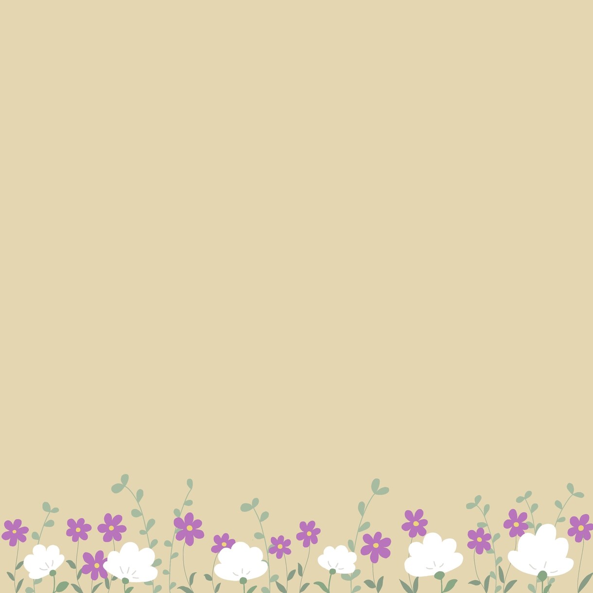 かわいらしいタッチのお花の壁紙を作成いたします 可愛らしく、温かい雰囲気のイラストをお求めの方に最適です！ イメージ2