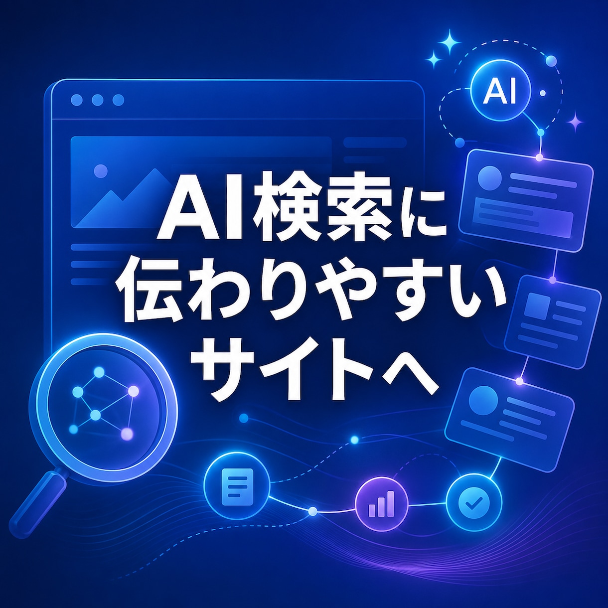 AI検索に伝わりやすいサイトへ改善します ChatGPT・Google AIを意識して診断・改善 イメージ1