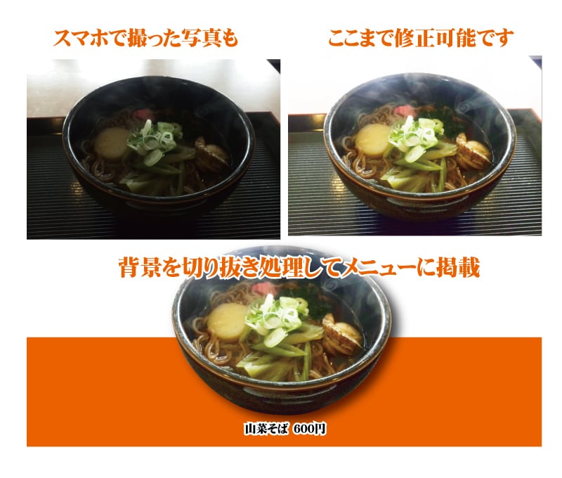 売上が上がる写真入りメニュー・ポップを作成します 写真入りのメニューは訴求力が違います。売上増に貢献します！ イメージ3
