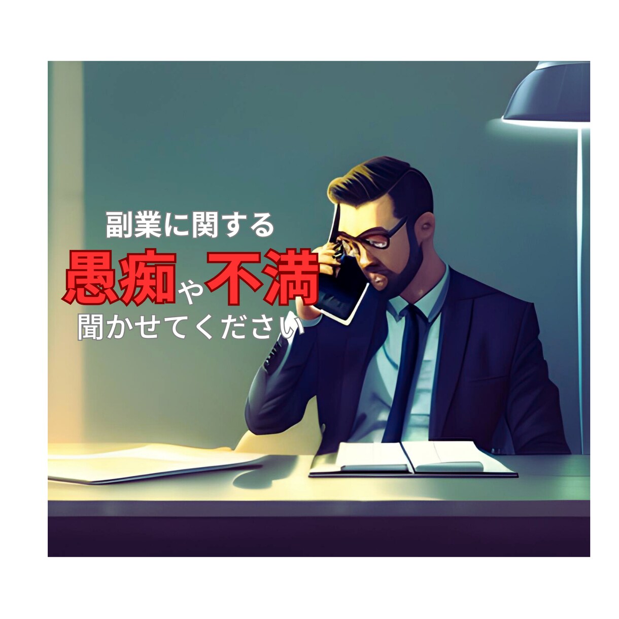 副業に関する愚痴や不満を聞きます 副業で多数経験のある私に、愚痴や不満を吐き出して下さい。 イメージ1