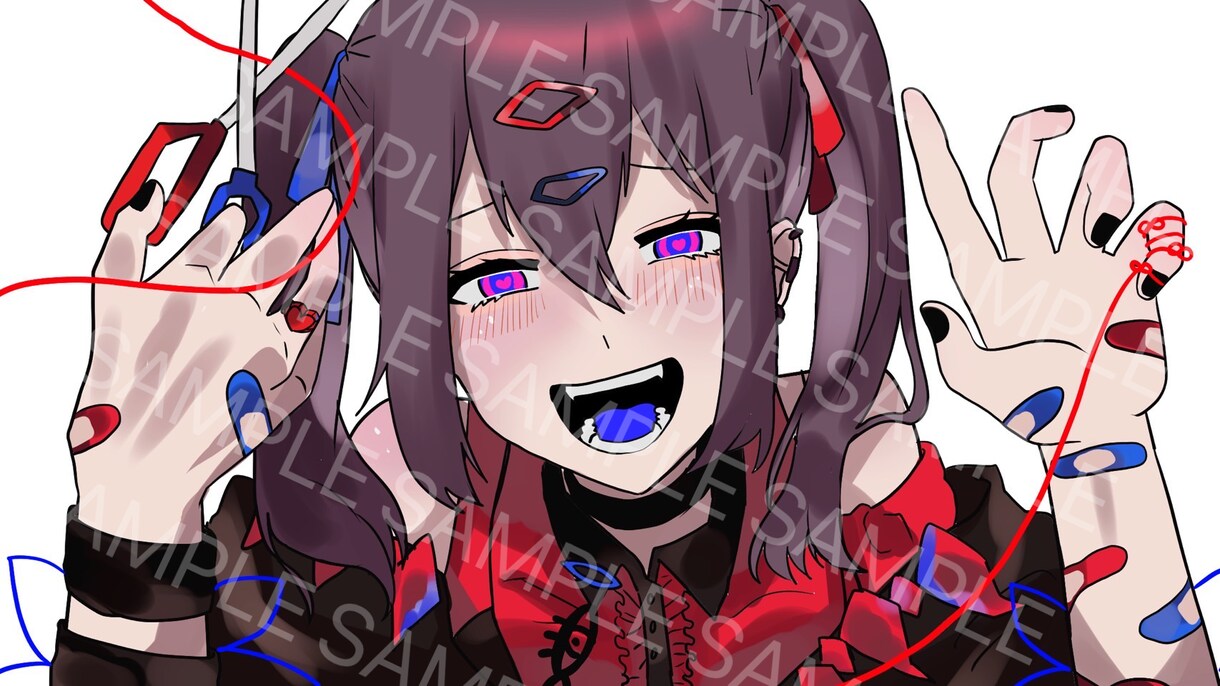 動画のサムネイル、MVイラストのご依頼請けてます あなたのキャラの魅力を引き出して描きます！ イメージ1