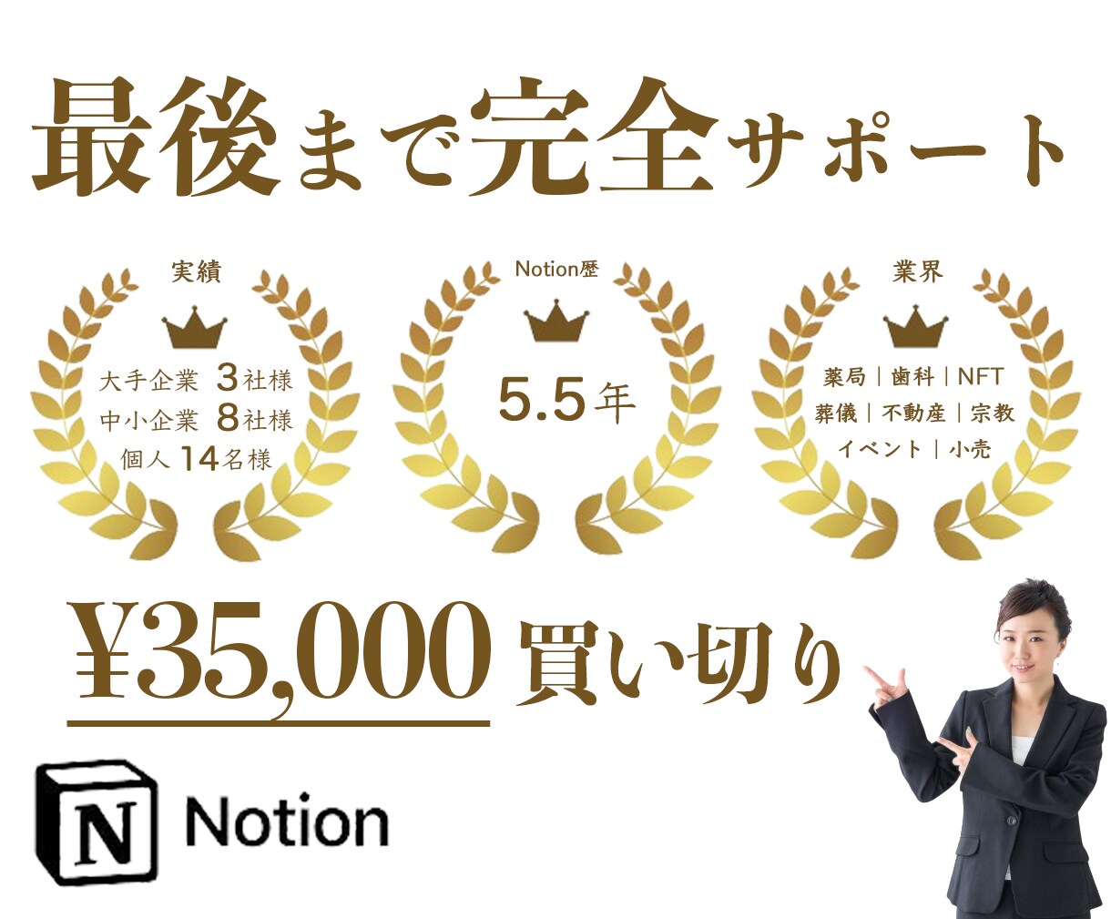 Notionの社内導入をサポートします 見れる人を制限したいなどのセキュリティ面までサポートできます イメージ1