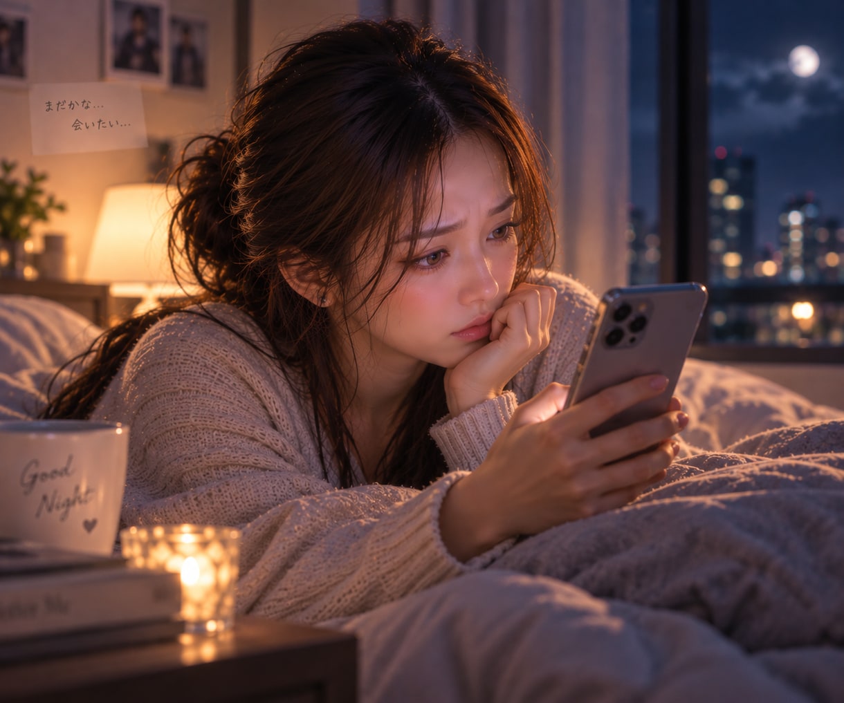 眠れない夜　彼のことで頭がいっぱいな恋心を占います 寝る前に彼を思い出したら、脳内恋愛会議が緊急開催‼️ イメージ2