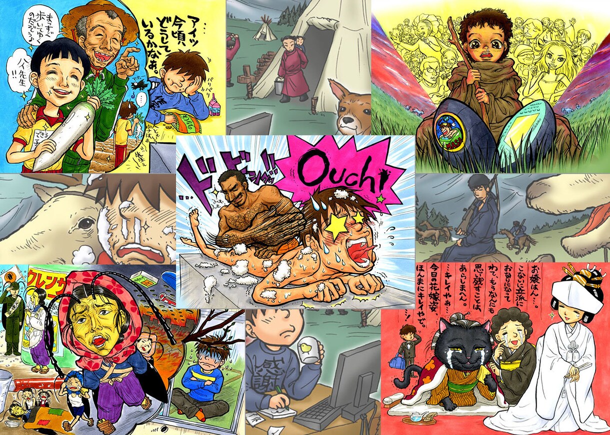 パンフレット、同人の挿絵、動画用のイラスト描きます 目力の強いキャラクターのイラストで表紙や動画を目立たせます！ イメージ10