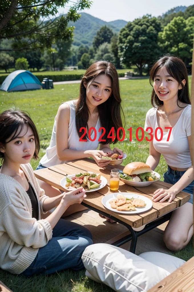 AIで作成したキャンプの女子高生写真を販売します 実写では撮影・商用利用が難しいキャンプを楽しむ女子高生写真 イメージ7