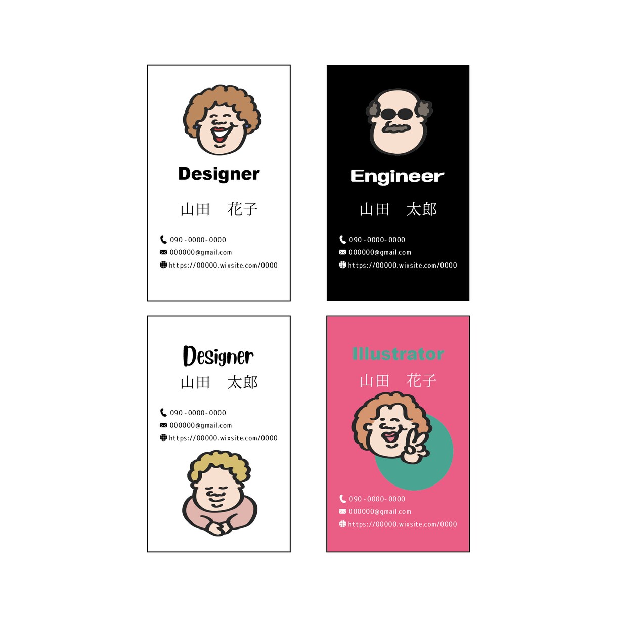簡単なイラストやロゴで名刺作成します ご希望のイラストやロゴ使用して他にはない名刺作成します✨ イメージ3