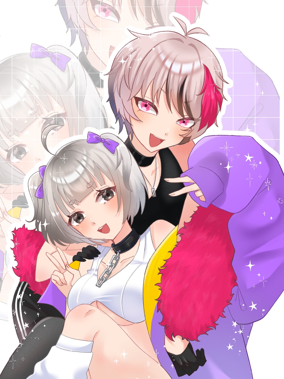 キラキラな女の子を描きます 立ち絵イラストやアイコン、1枚絵などを描きます！ イメージ2