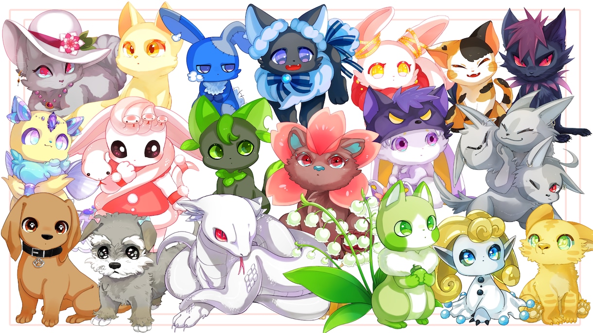 かわいい&かっこいいアニマルイラスト制作いたします 動物好きさんに届け！！(5年間70件以上お取引実績アリ） イメージ1