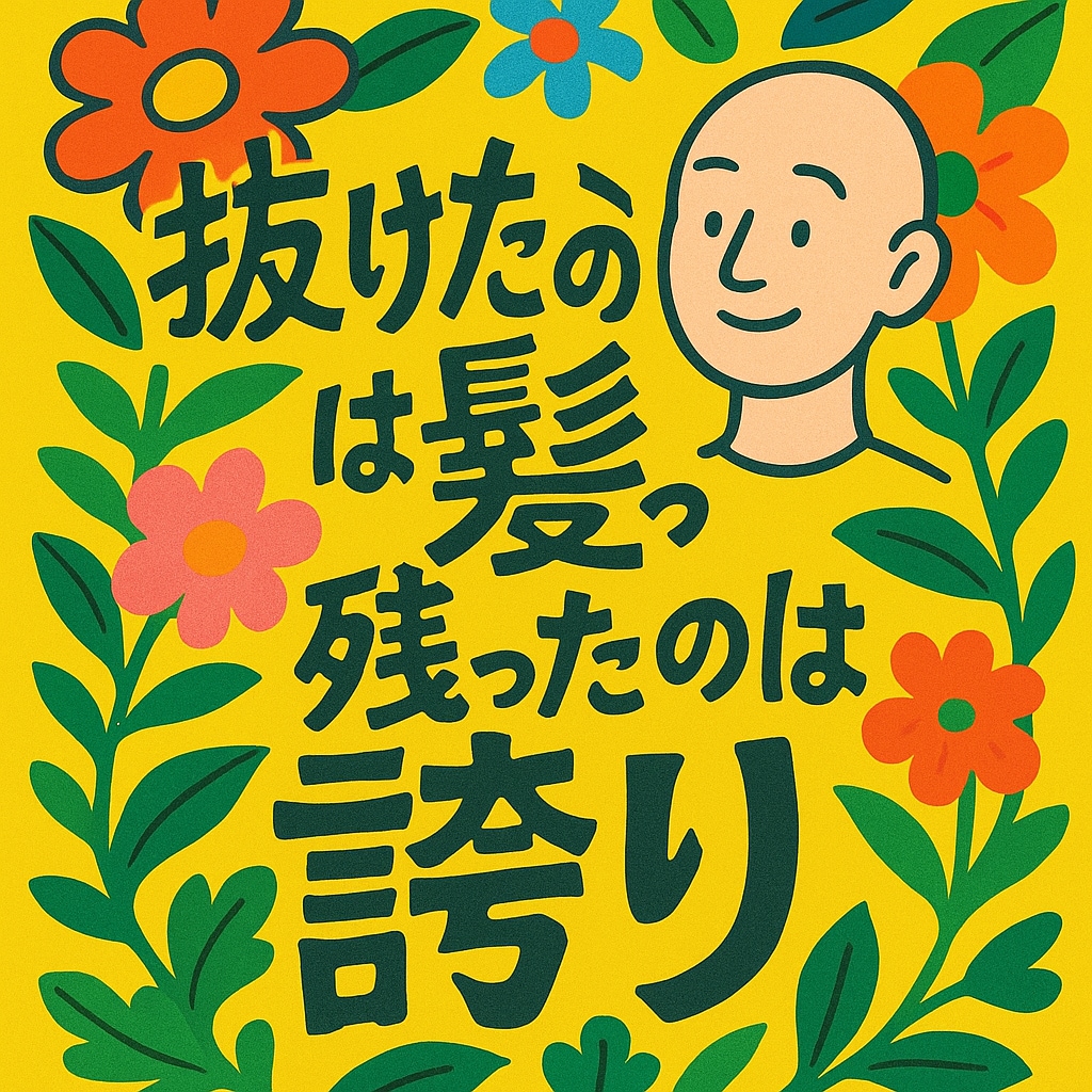 若ハゲがあなたのハゲの悩みお聞きします 「抜けたのは髪。残ったのは誇り。」 イメージ1