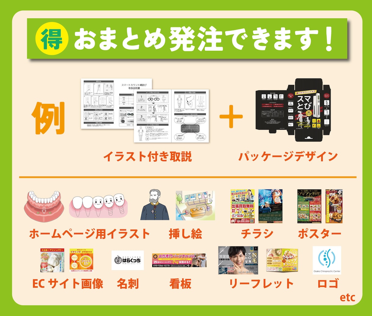 オリジナルイラスト付ラベルシールパッケージ作ります 図解イラスト付き取扱説明書やEC画像とセットでご依頼可能！ イメージ10