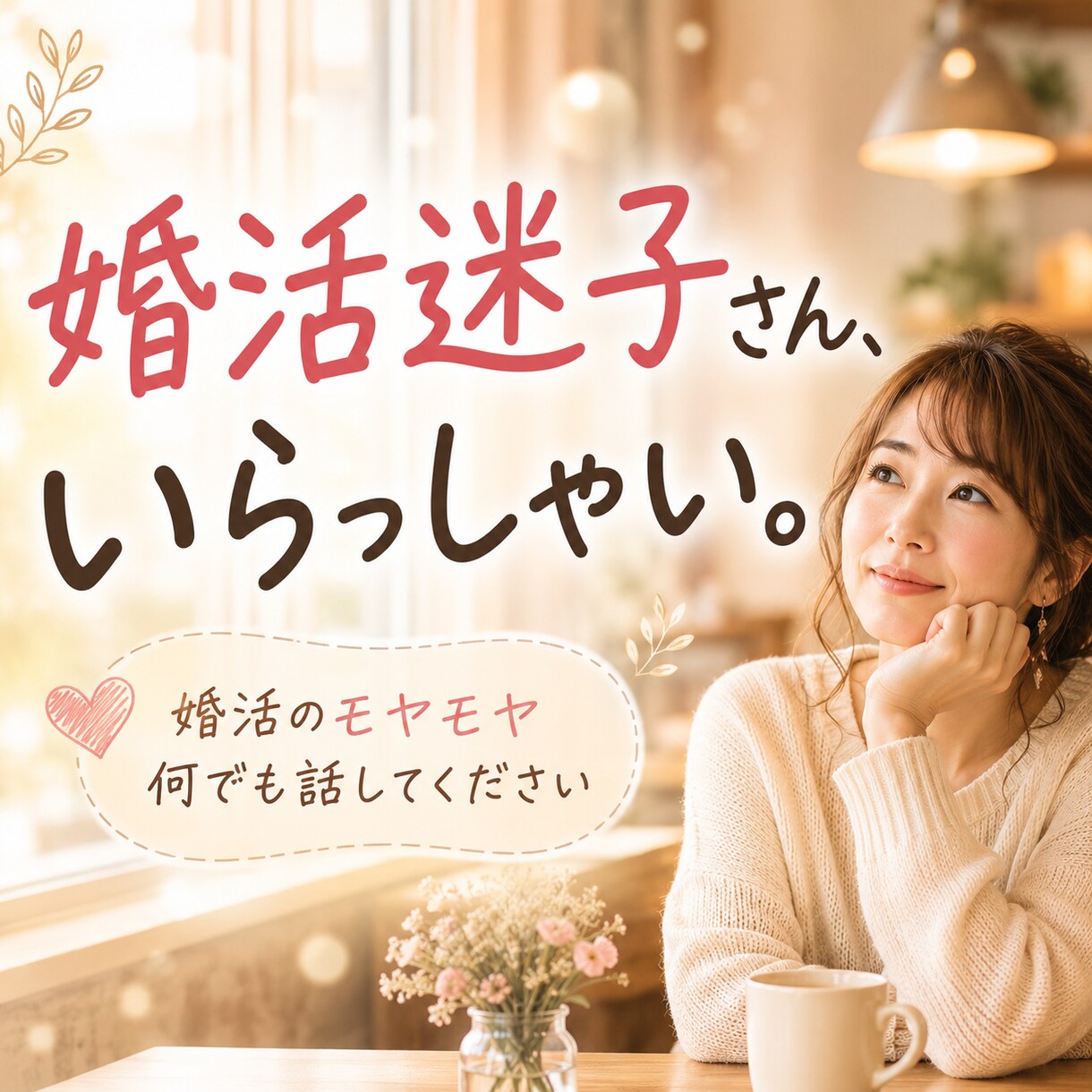 婚活迷子さん、いらっしゃい！お話聞きます 婚活のモヤモヤ何でも話してください イメージ1