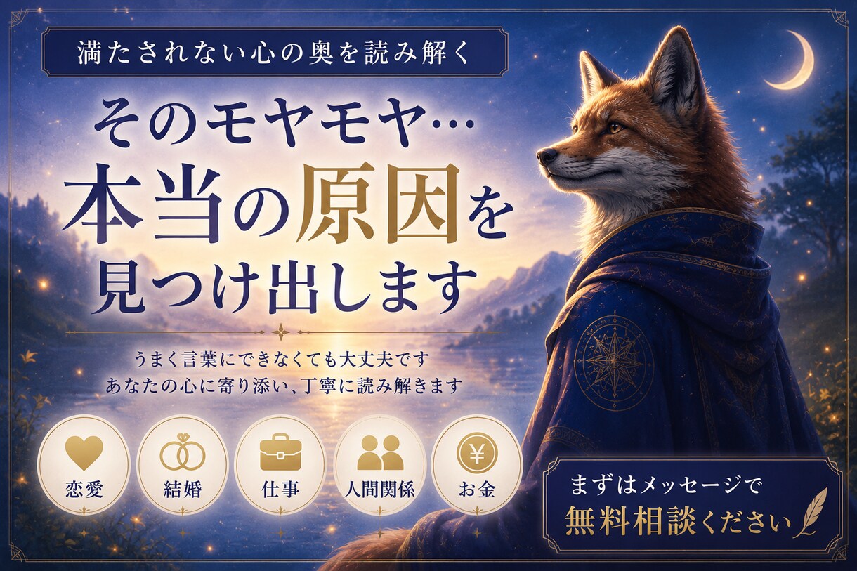 購入前に無料相談可。幸せなのに苦しい理由を視ます 合わなければ購入不要。まずは気軽にご相談ください イメージ1