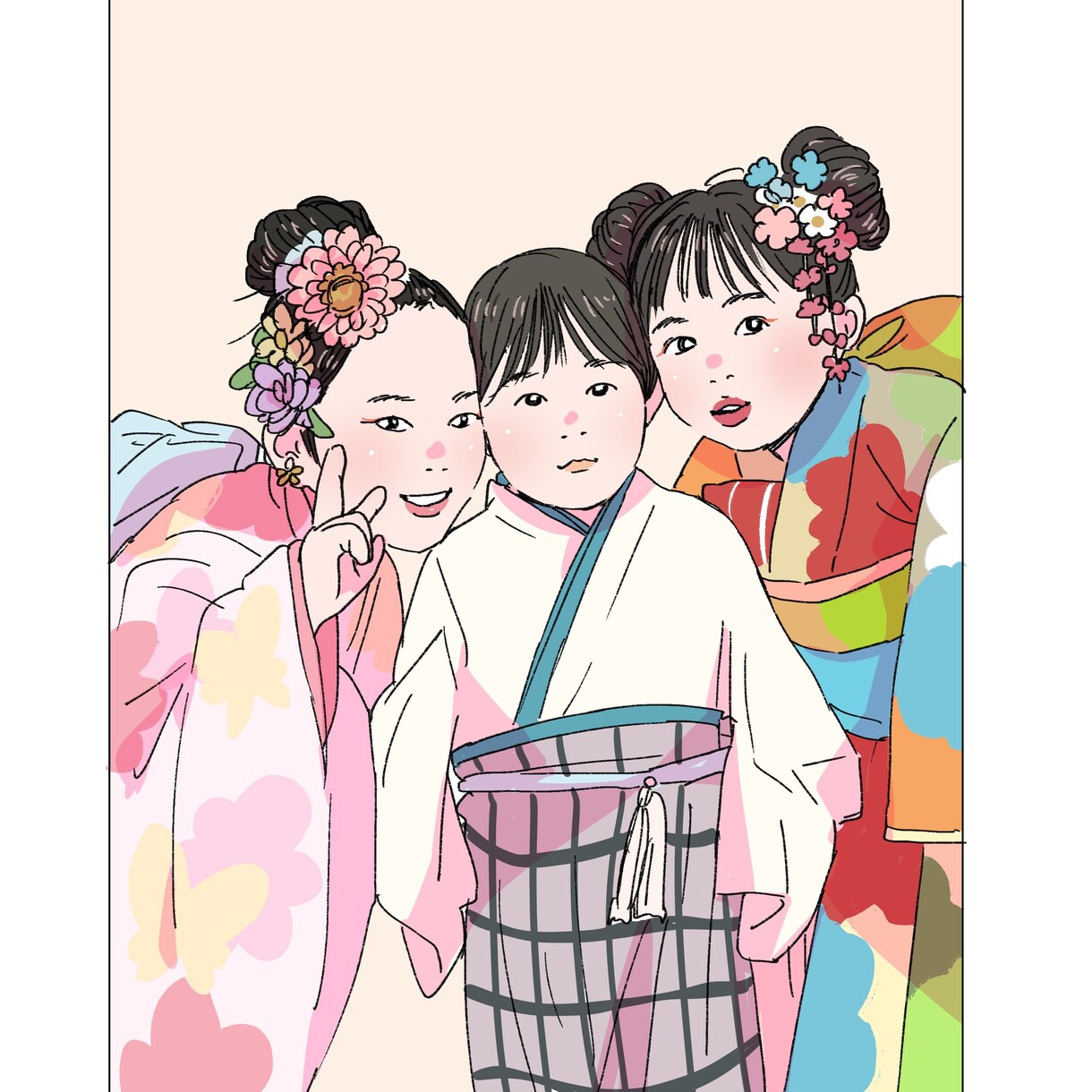 ウェルカムボードやプレゼントに使える似顔絵描きます お写真から似顔絵イラストを作成します！ イメージ8