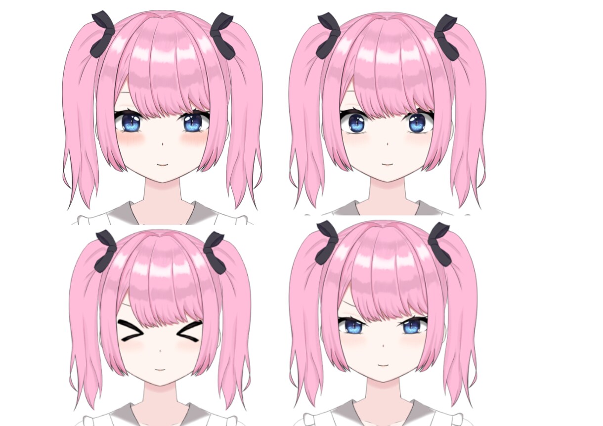 Vtuberの《迅速で高可動》なモデリング致します Live2Dでハイクオリティのモデリング！表情差分あり○ イメージ5