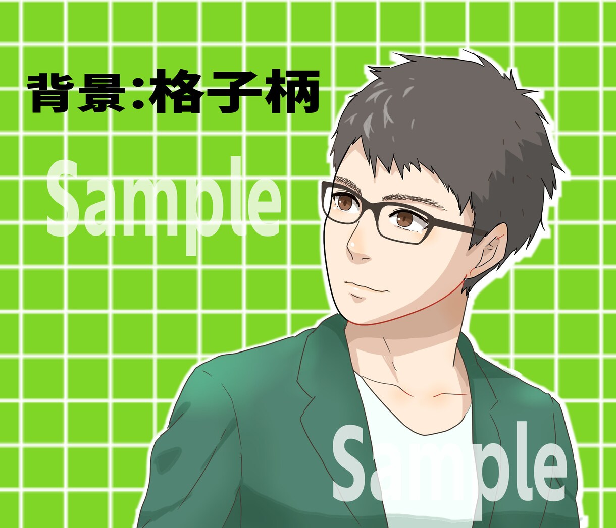 限定SALE★漫画アニメ風似顔絵アイコン作成します ★漫画アニメ調で目を引く、親しみやすい表情アイコン★ イメージ4