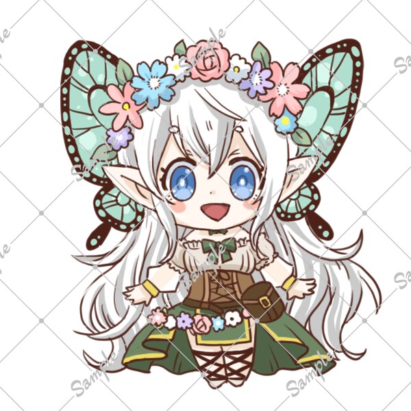 完成品・エルフの女の子の魂募集します 即納！立ち絵イラスト販売します イメージ3