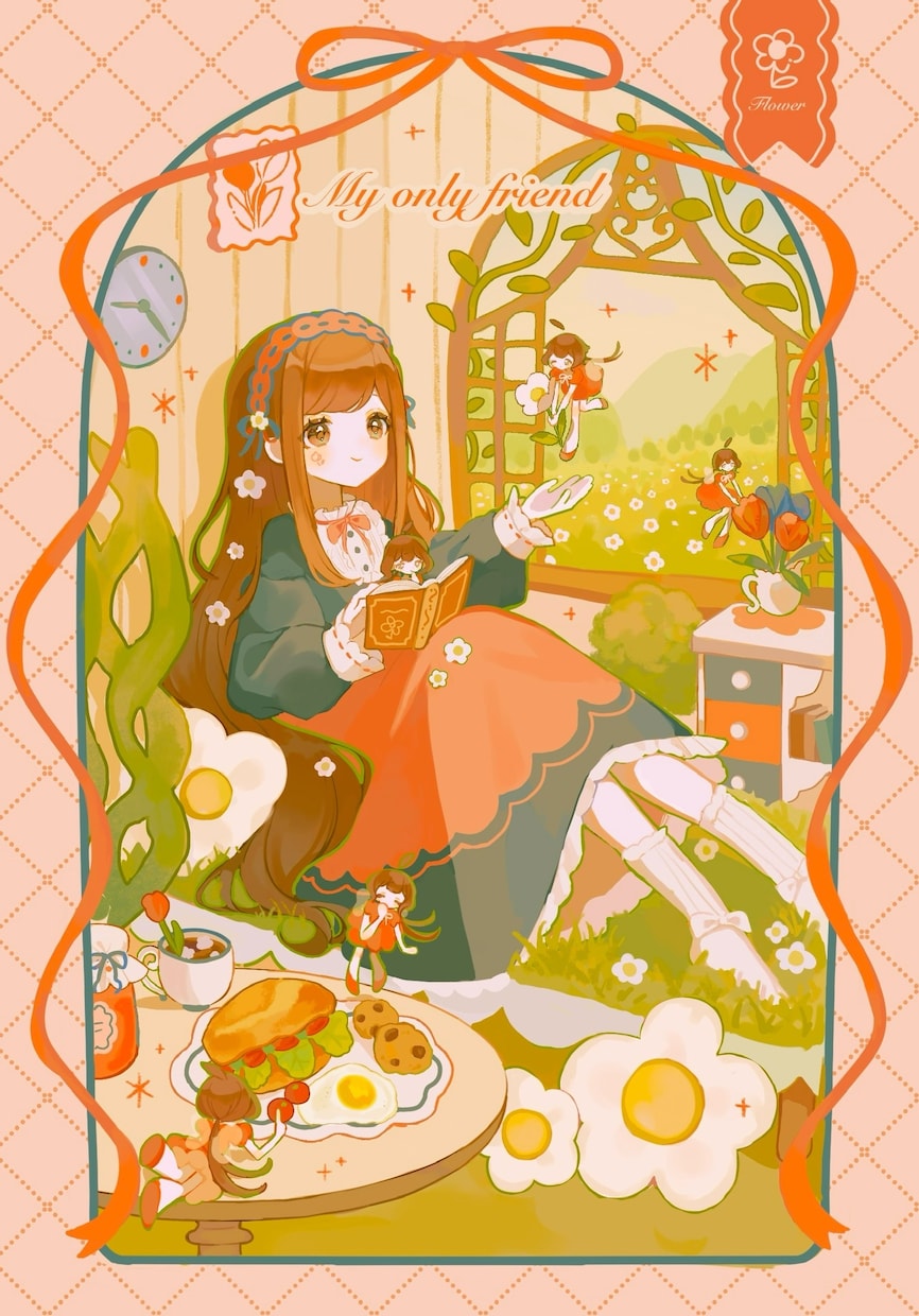 やさしい色合いのキャラ1枚絵・アイコンを描きます ご希望に沿ってイラストを制作いたします。 イメージ1