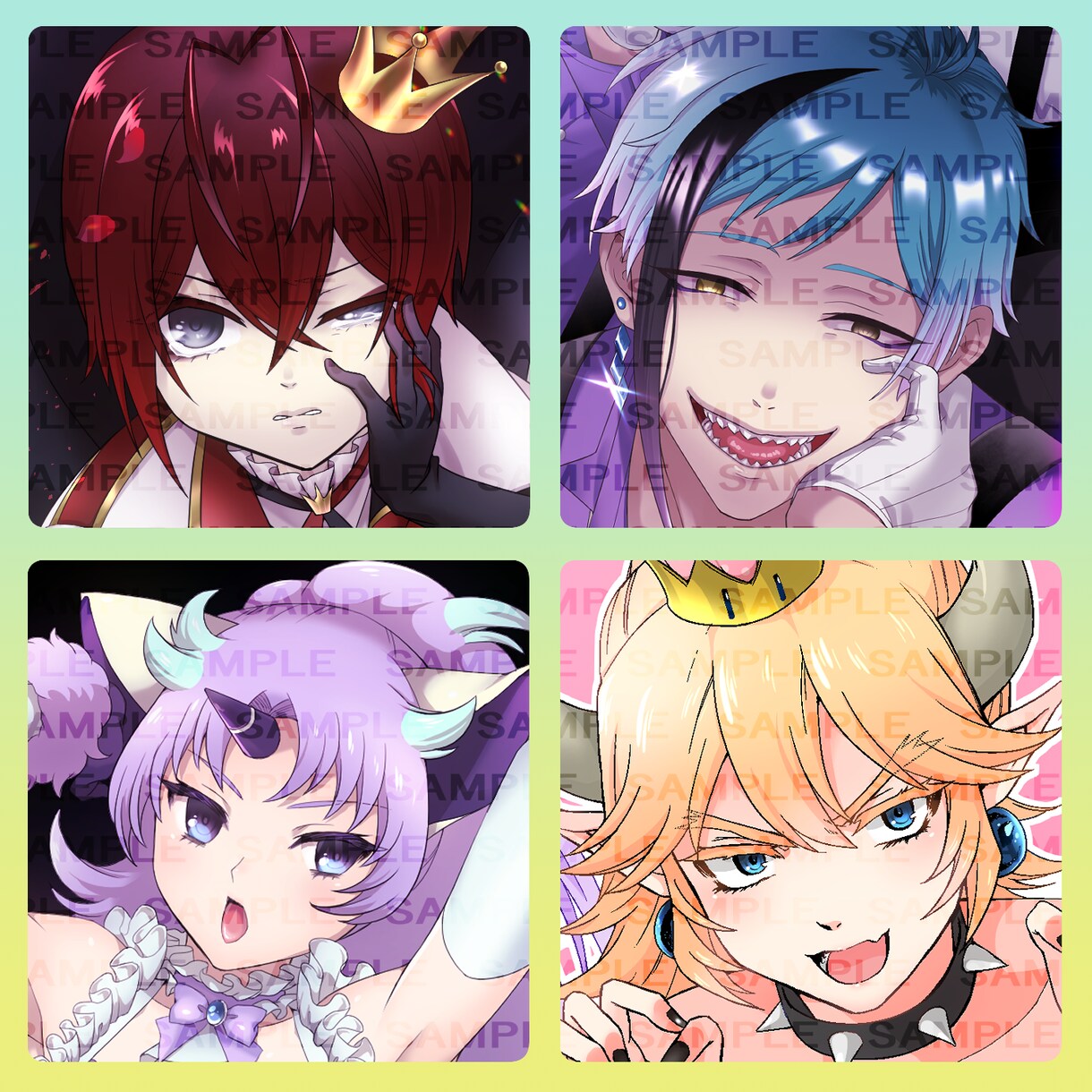 可愛い★カラフルなアイコン&バナーを制作します 要望に応じて厚塗り〜アニメ塗りでアイコン描きます！ イメージ2