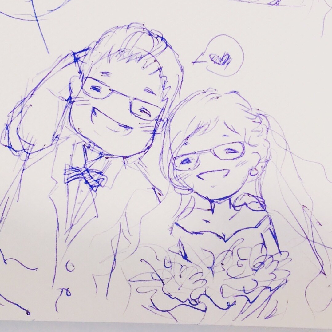 結婚向けに描いてます ふわふわなイラストが得意なので幸せ感を表現できます イメージ2