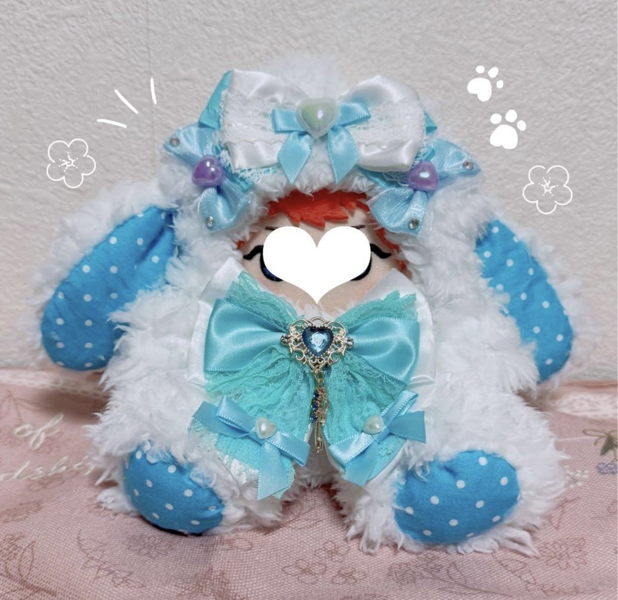 推しぬいのお洋服をオーダーメイドで制作します ぬい服の色、リボンの色、イメージなど自由です。ご相談下さい。 イメージ1
