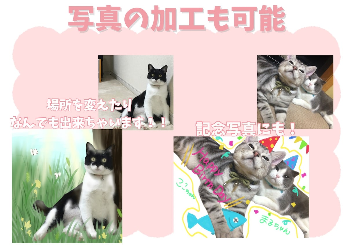 ペットの可愛い似顔絵をお届けします 『思い出を形に、そばに置きたくなる似顔絵』 イメージ2
