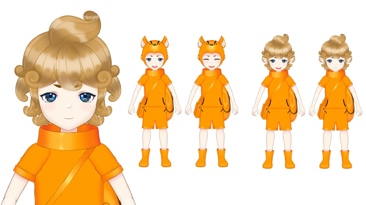 Live2d用パーツ分けイラスト作成します 色々なタイプ子供、女性、男性まで用途に合わせて作成可能です！ イメージ3