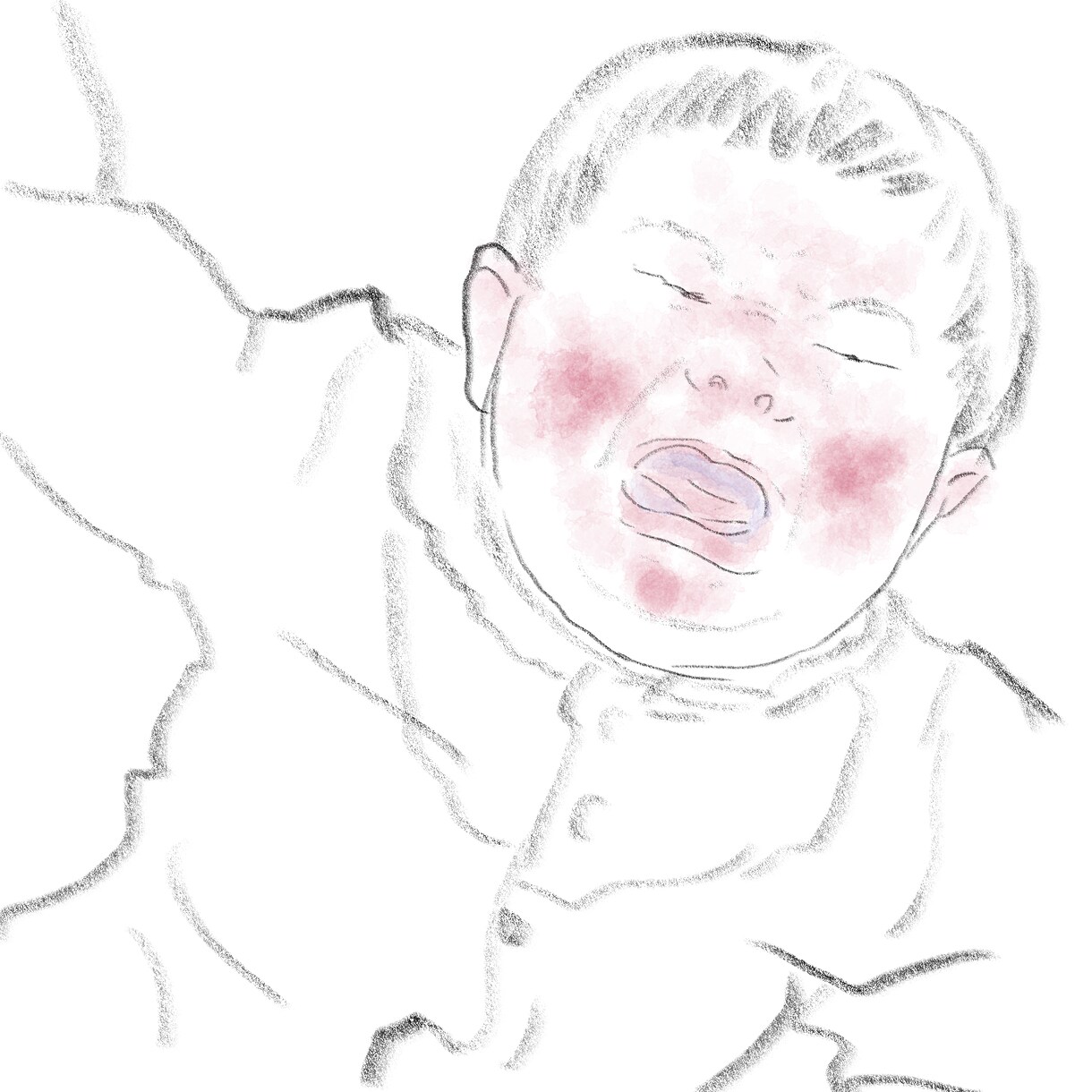 赤ちゃんの鉛筆似顔絵を描きます ご出産のお祝いに喜ばれています イメージ5