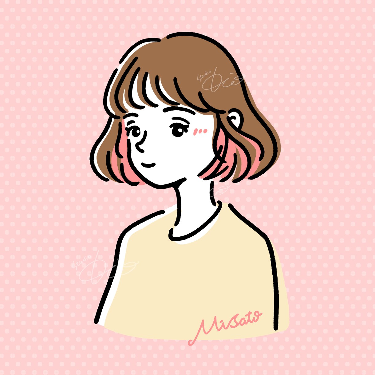 ゆるく可愛いアイコンイラスト作成いたします 【期間限定セール】♡おしゃれかわいい♡SNSやお仕事のにも♡ イメージ3