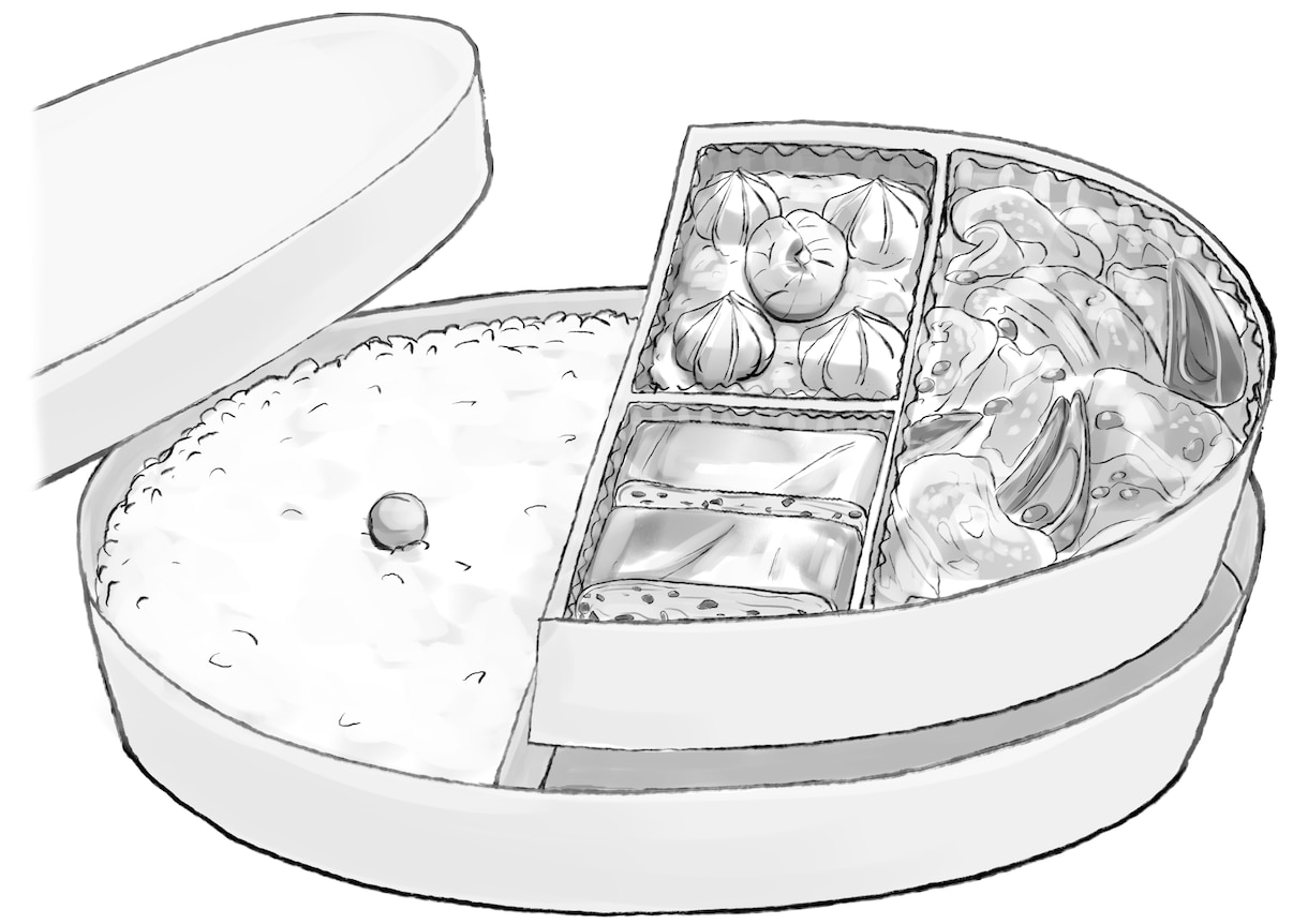 自然食品やレトロな雰囲気の和風イラスト描きます ちょっと空いたスペースに和風の挿絵でイメージアップ! イメージ5