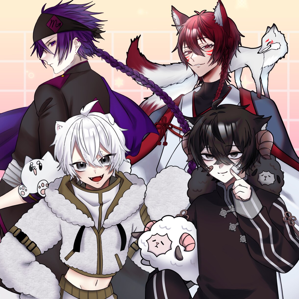 Vtuberキャラデザ～モデリング全行程制作します すべてが揃います！Live2Dモデル・パーツ分け・SDキャラ イメージ5