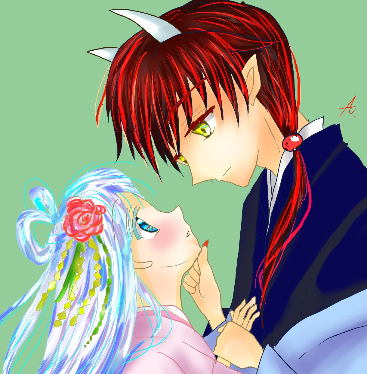 目を引く色彩のかわいいかっこいいイラストを描きます アイコン、歌ってみた、立ち絵、ちびキャラ、イラストを描きます イメージ5
