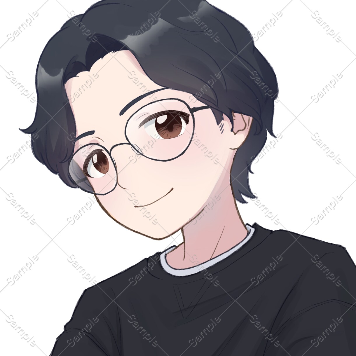 SNS用アイコン、一枚絵、立ち絵を作成いたします かわいい＆かっこいいイラストを作成＊丁寧に対応いたします！ イメージ6