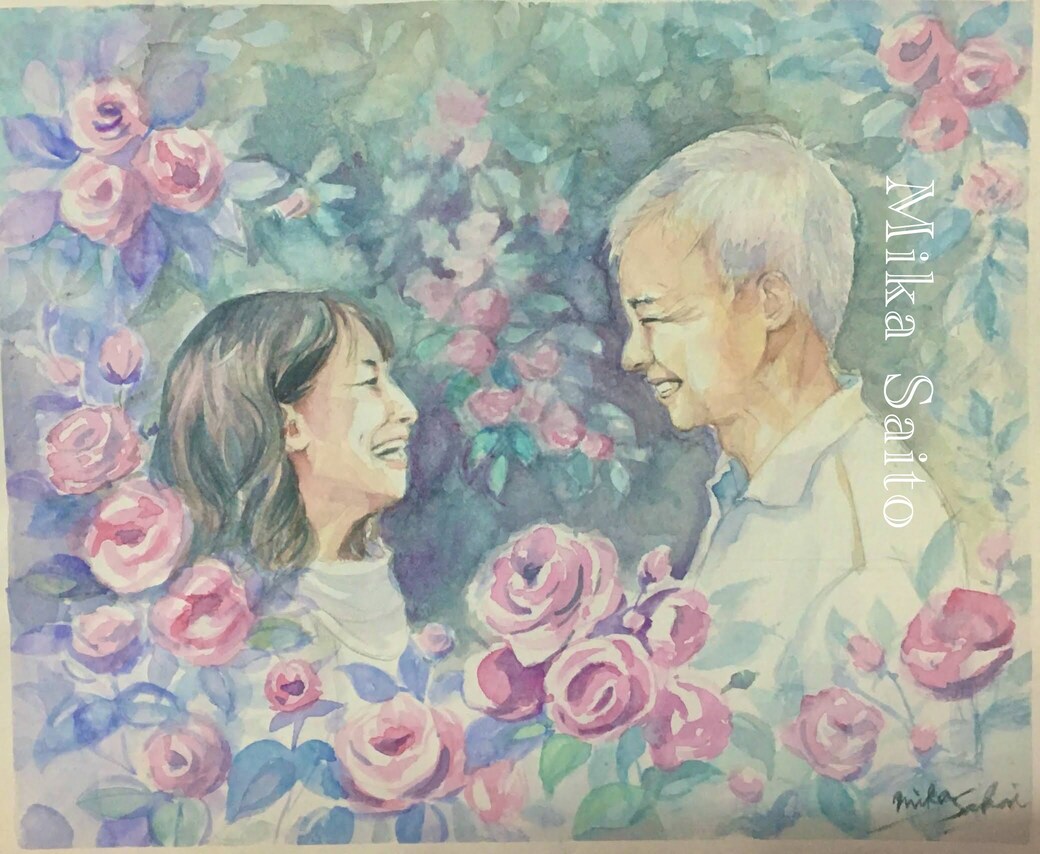 水彩画で写真から似顔絵作成します この道15年のアーティストがあなたの思い出作りをサポート！ イメージ5
