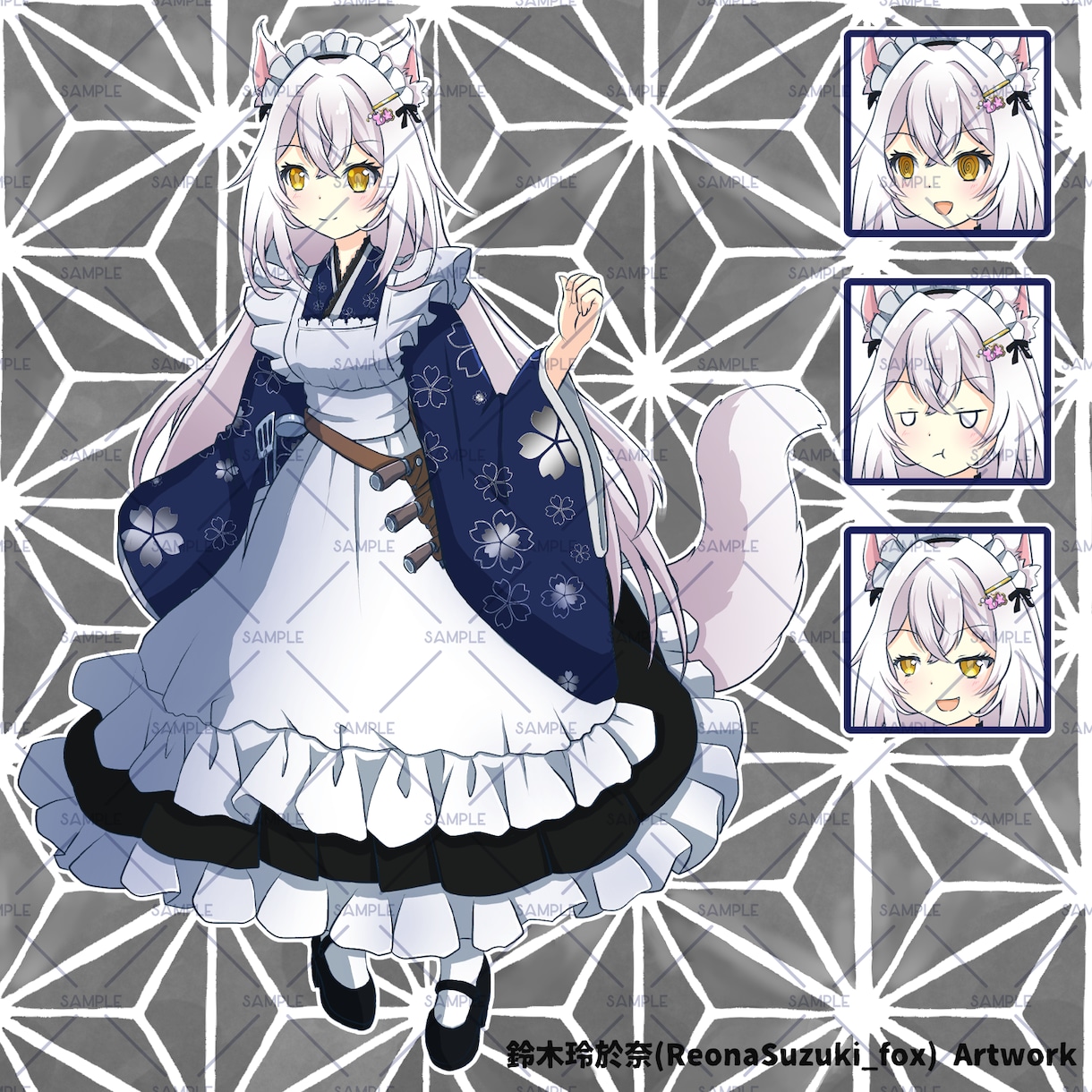 Live2D対応【可愛い】立ち絵を描きます Vtuberからゆっくり実況まで幅広く対応可能です！ イメージ4
