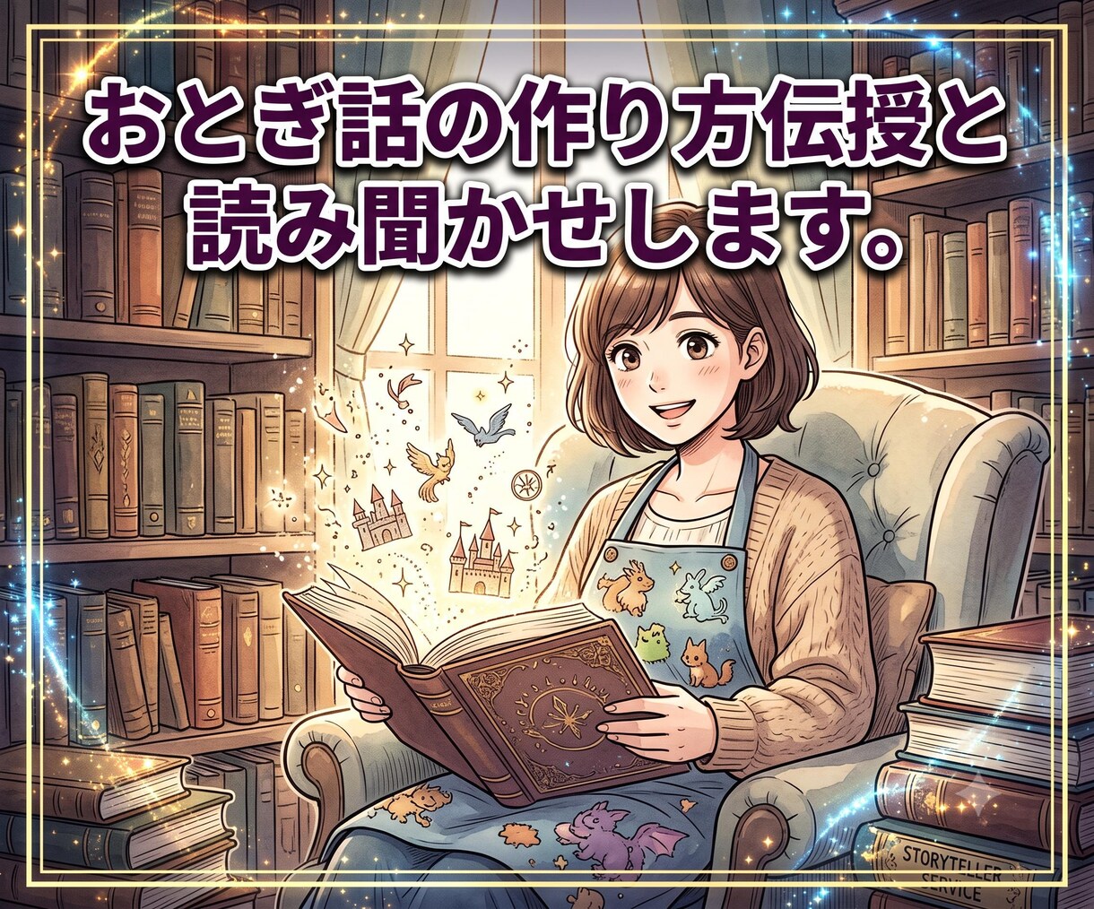 おとぎ話の作り方伝授と読み聞かせします おとぎ話の作成のコツ☘️読み聞かせのテクニックやアドバイス イメージ1