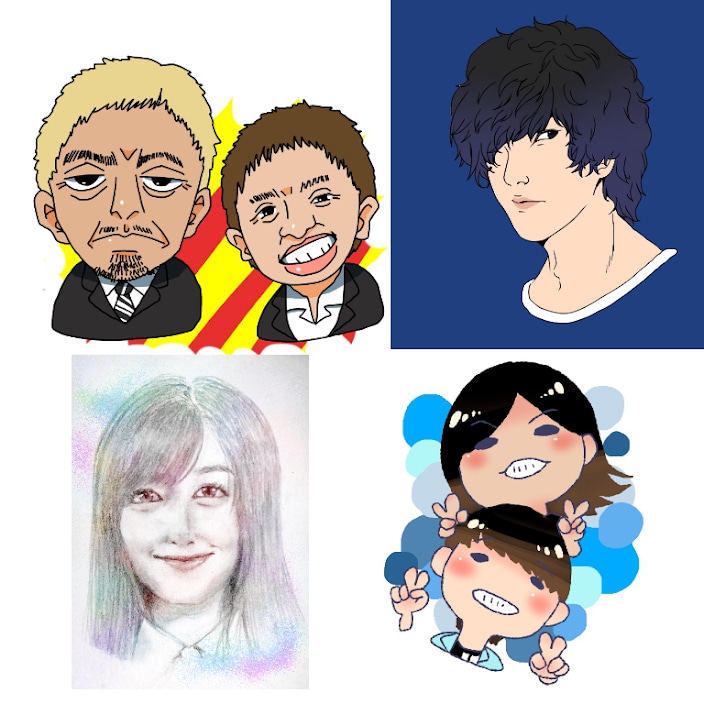 最短翌日！お好みのタッチで似顔絵描きます SNSアイコン・お名刺・お祝いに是非！ イメージ5