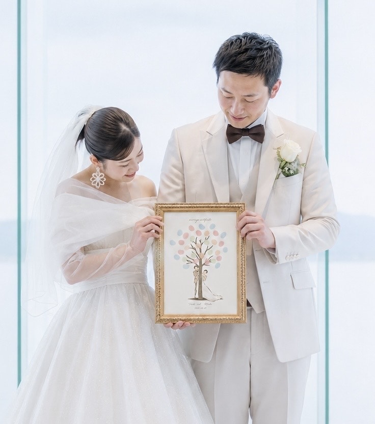 結婚式の似顔絵、両親贈呈品イラスト描きます シンプルでおしゃれ可愛いウェディングイラスト♡両親贈呈品にも イメージ9