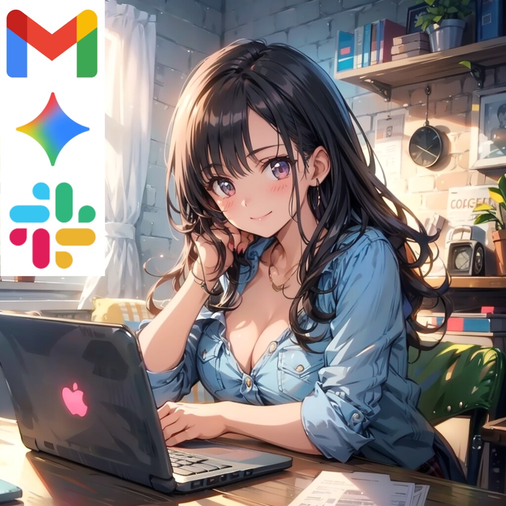GmailをAI要約してSlackに自動通知します 【Gemini】成功まで伴走します！お気軽にご相談ください イメージ1