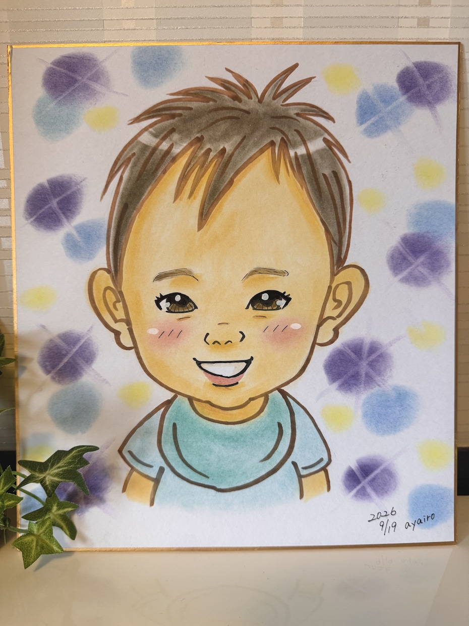 写真から優しく温かみのある似顔絵お描きします 大人数の似顔絵もお任せください♡ イメージ4