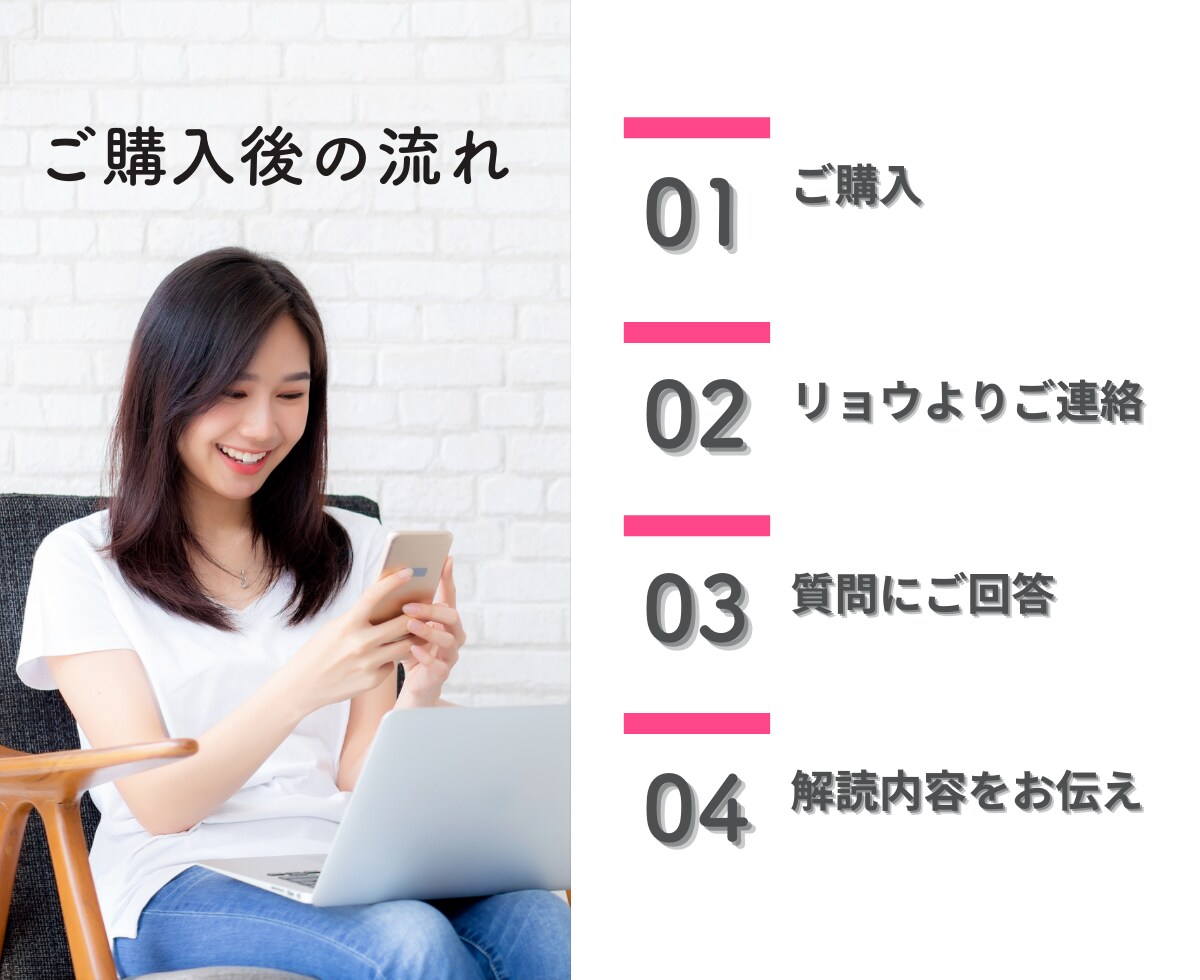 女性限定|彼の気持ちをワンポイント解読します 相談の雰囲気を知っていただくためのお試しコースです! イメージ3