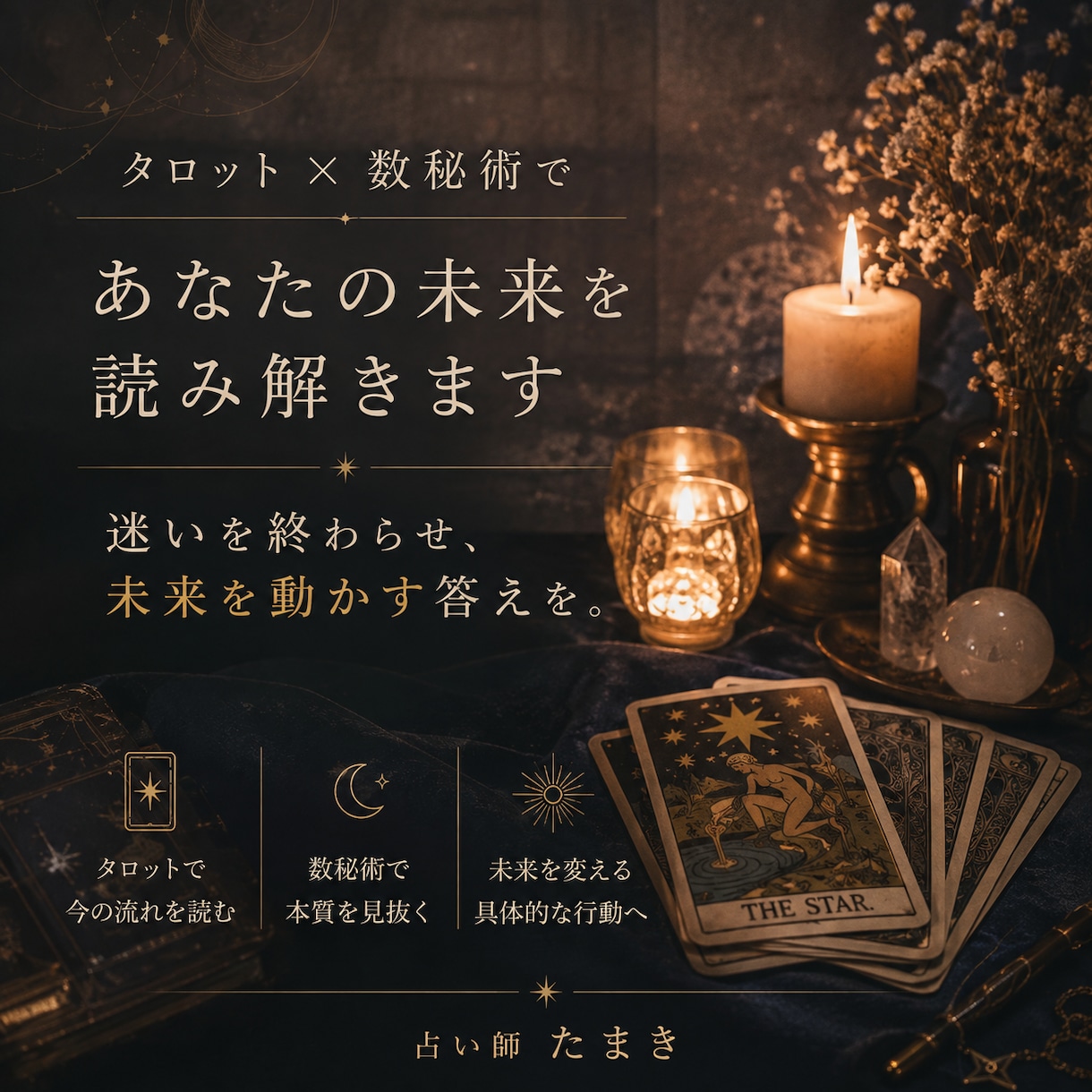望む未来へ進むための、本鑑定をお届けします 未来の流れと「今どう動くか」まで読み解きます イメージ1