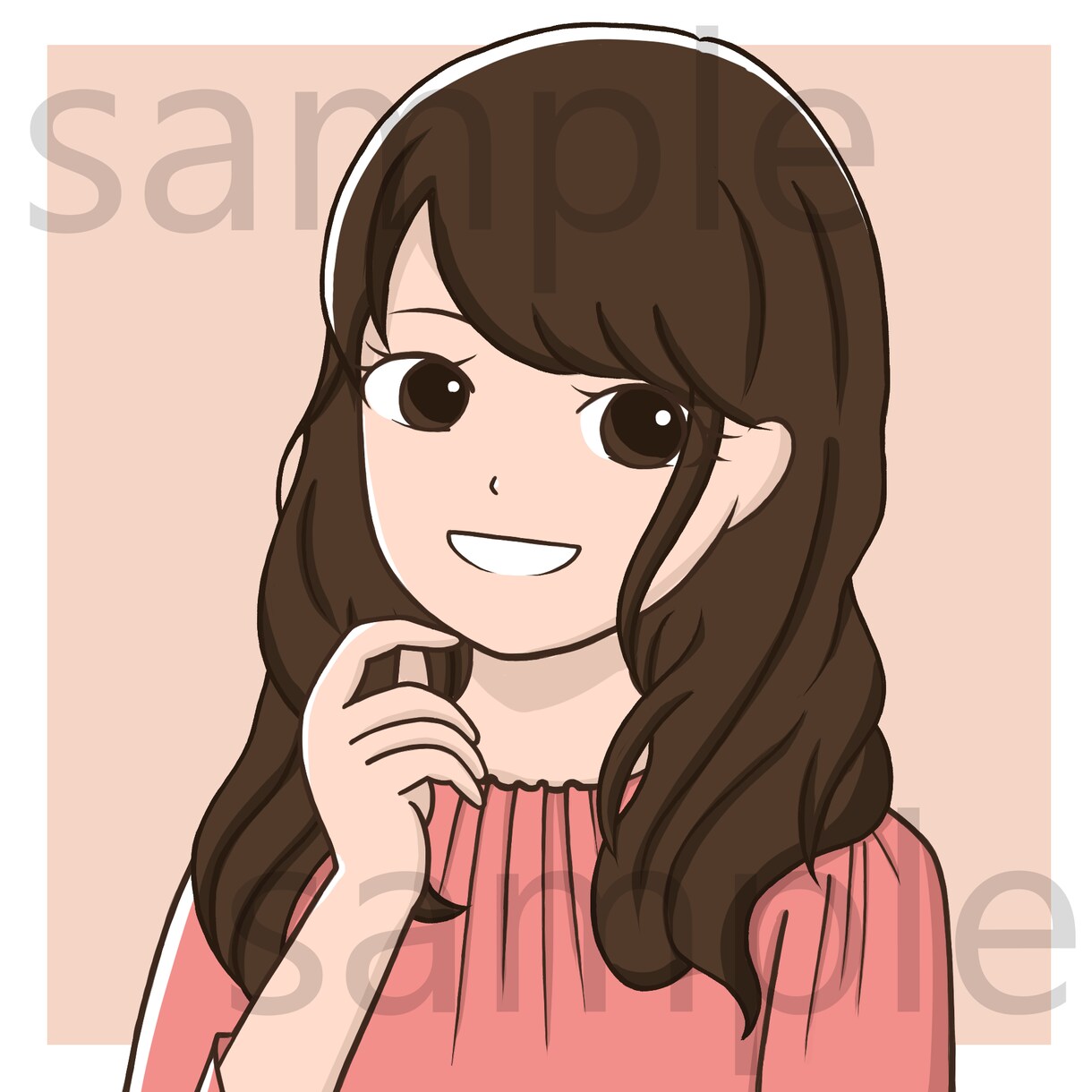 ゆるくかわいいキャラクターを描きます TwitterなどのSNS用アイコン画像に！ イメージ1