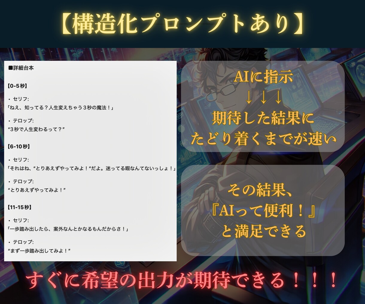 オーダーメイド『あなただけの』プロンプトを作ります あなた専用のプロンプト、持ってみたくないですか？ イメージ5