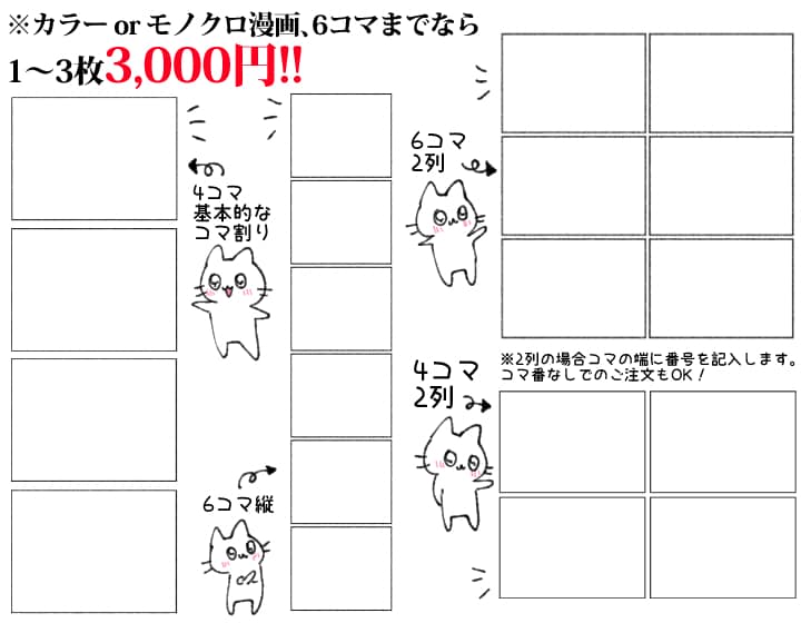 猫が登場人物のゆるい漫画を描きます 漫画にしたい話がある！という方、是非描かせてください！ イメージ2
