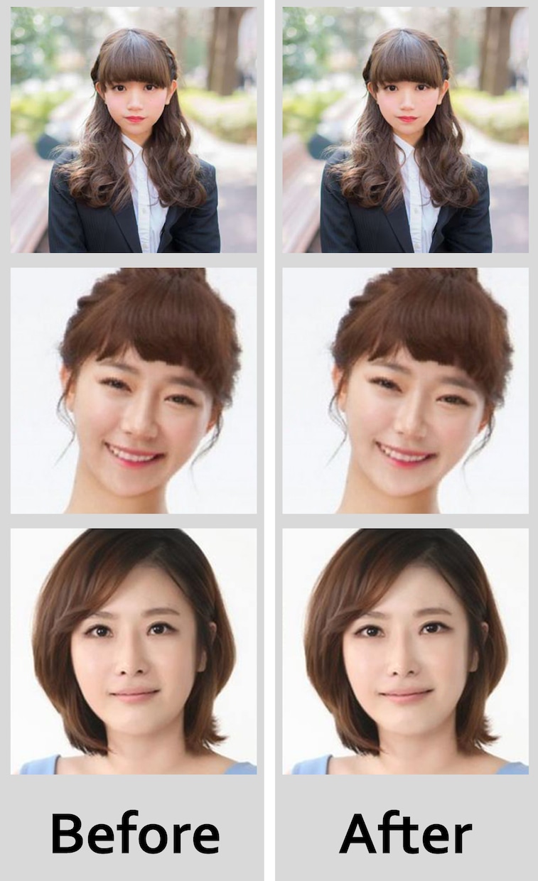 ナチュラルな修正でお顔を整えます ちょっと可愛く・・・　少し綺麗に・・・　10歳若く・・・ イメージ2